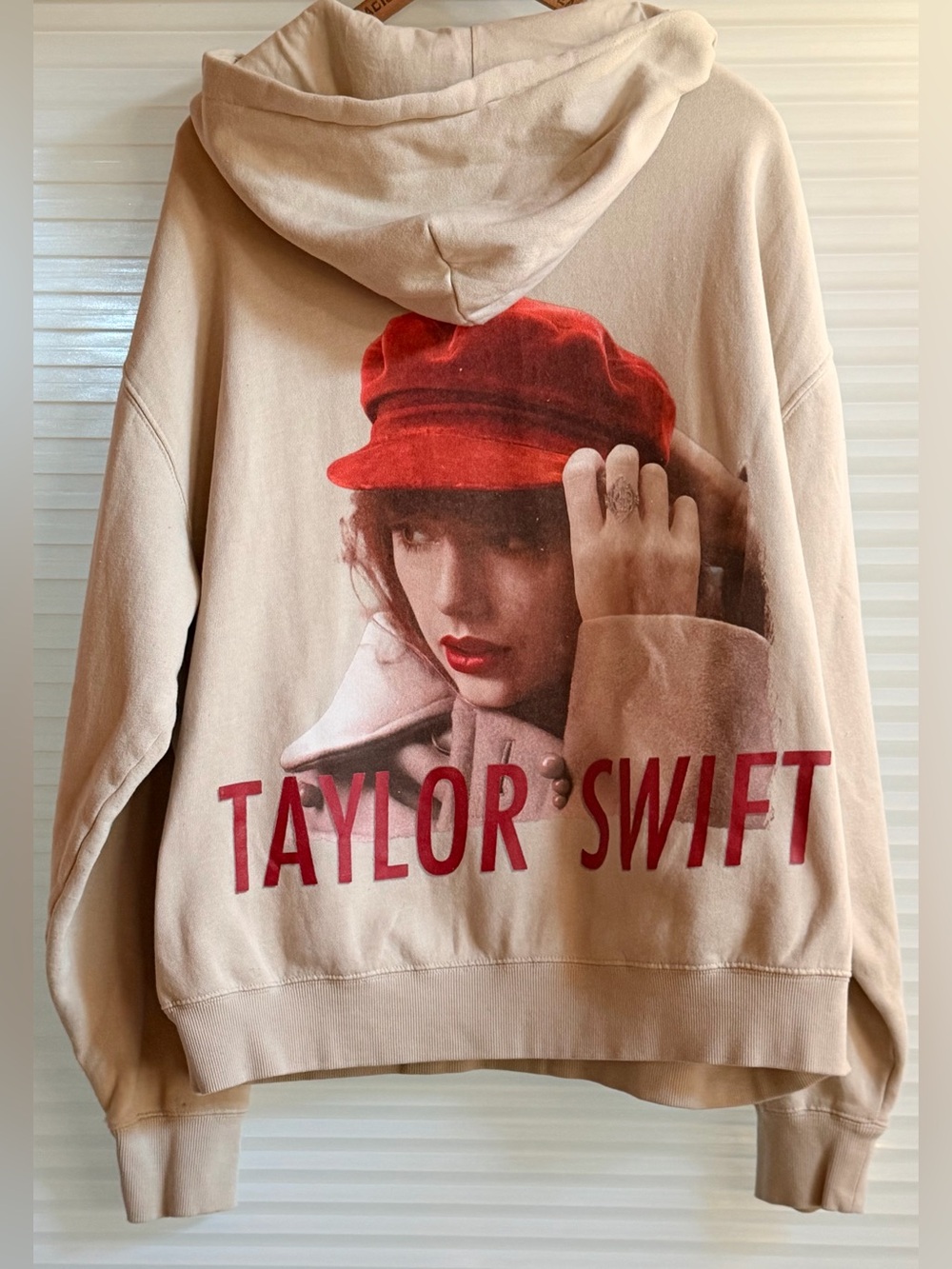Official Taylor Swift Red (Taylor's Version) Album Cover Hoodie - Large